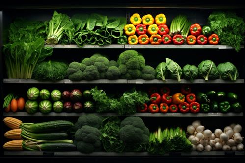 農產品新鮮蔬菜貨架攝影圖 攝影圖